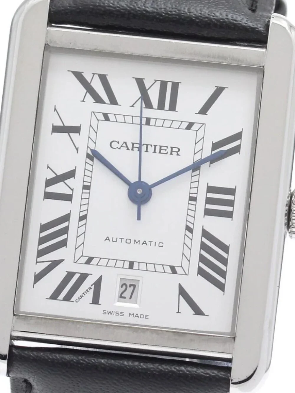 CARTIER Tank solo XL W5200027 Date Silver Dial Automatic Men's Watch_969361